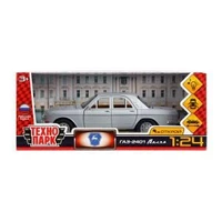 ГАЗ 2401 свет-звук 19,7 cm, дв, кап, баг, ин, серый Технопарк 2401-124SL-SR