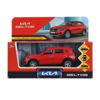 Машина металл KIA seltos длина 12 см, двери, багаж., инерц, красный, кор. Технопарк SELTOS-12-RD