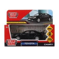 Машина металл TOYOTA CAMRY длина 12 см, двери, багажн, инерц, черный, кор. Технопарк CAMRY-BK (72)