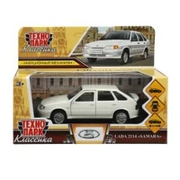 Машина металл LADA -2114 "SAMARA" 12 см, двер, баг, ин, белый, кор. Технопарк 2114-12-WH (72)