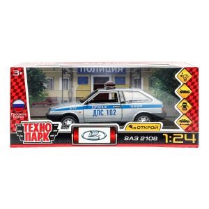 {{photo.Alt || photo.Description || 'Машина металл свет-звук LADA ваз 2108 ПОЛИЦИЯ 16,7 см, дв,кап,баг,ин,кор. Технопарк'}}