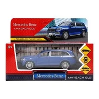 Машина металл MERCEDES-BENZ gls maybach 12 см, дв,баг,инер,брил-син, кор. Технопарк MAYBCHGLS-12-BRBU