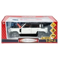 Машина металл свет-звук land rover DEFENDER, 21см, двери, инерц, белый, кор Технопарк CZ132-R
