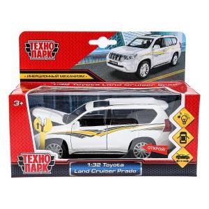 Машина металл свет-звук TOYOTA LAND CRUISER PRADO, 15 см, двери, инерция Технопарк SB-68482W