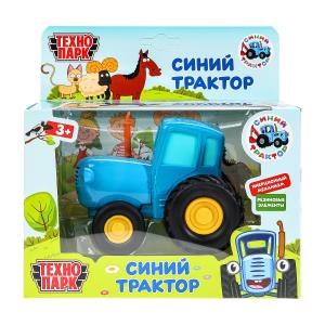 Модель металл СИНИЙ ТРАКТОР длина 11 см, инерц, синий, кор. Технопарк BLUTRA-11-BU (48) (48) (48)
