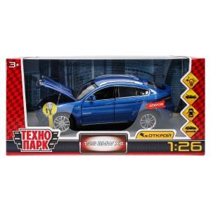 Машина металл свет-звук BMW X6, 20 см, двери, капот, багажник Технопарк 68250A