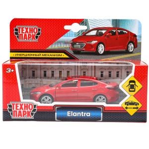 Машина металл HYUNDAI ELANTRA, 11,4 см, двери, инерция, кор. Технопарк 67701R