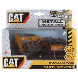 Модель металл ЭКСКАВАТОР лицензия cat 14см, подв. дет (ковш и корпус) - 2008I025-R