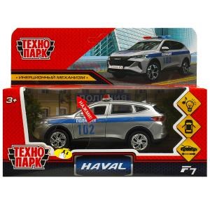{{photo.Alt || photo.Description || 'Машина металл свет-звук HAVAL f7 ПОЛИЦИЯ, дл 12 см, двери, сереб, в кор. Технопарк'}}