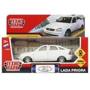{{photo.Alt || photo.Description || 'Машина металл LADA PRIORA 12 см, двери, багаж, инерц, белый, кор. Технопарк'}}