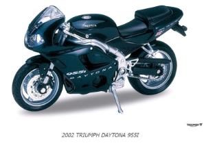 МОТОЦИКЛ металл 1:18 2002 triumph daytona 955i в кор 12176PW