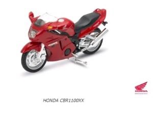МОТОЦИКЛ металл 1:18 honda cbr1100xx  в кор 12143PW