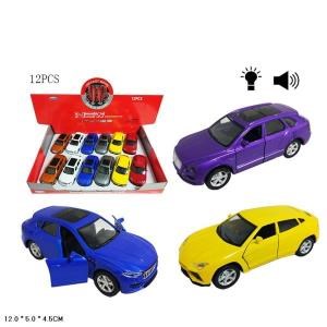 Машина металл. инерц. свет+звук, цвет в ассорт. FY6168-12D в дисплее K233-H65114