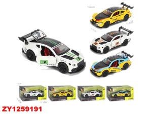 Машина металл. инерц. свет+звук, открыв. двери, цвет в ассорт. 3672B в кор. ZY1259191