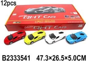 Машина металл. инерц. свет+звук, цвет в ассорт. XL80153-12L в дисплее B2333541