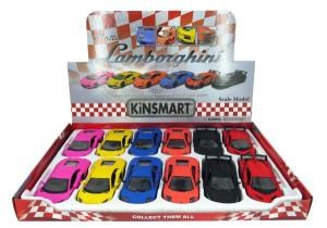 Машина металл. инерц. lamborghini открыв. двери, в ассорт. в дисплее Kinsmart KT5370D