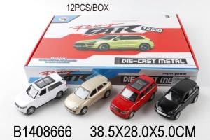 Машина металл. инерц. цвет в ассорт. 800 в дисплее B1408666