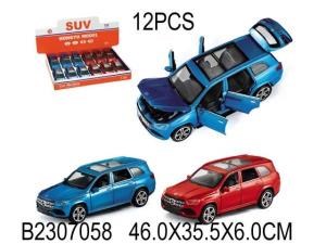 Машина металл. свет+звук HY в дисплее уп-12шт в кор.8уп B2307058