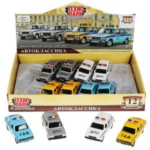 {{photo.Alt || photo.Description || 'Машина металл ВАЗ-2104/2106 ПОЛИЦИЯ 12 см, двер, баг, инерц, в ассорт, кор. Технопарк'}}