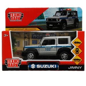 {{photo.Alt || photo.Description || 'Машина металл SUZUKI JIMNY ПОЛИЦИЯ 11,5 см, двер, баг, инер, сер, кор. Технопарк'}}