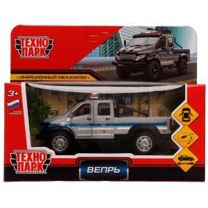 {{photo.Alt || photo.Description || 'Машина металл ГАЗ ВЕПРЬ ПОЛИЦИЯ 12,5 см, двери, пулем, инерц, сер, кор. Технопарк'}}