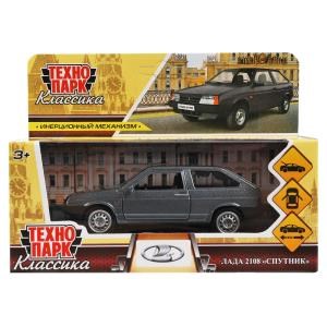 {{photo.Alt || photo.Description || 'Машина металл LADA-2108 "СПУТНИК" длина 12 см, двери, багаж, серый, в кор. Технопарк'}}