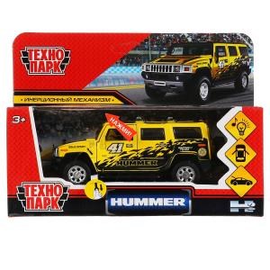 {{photo.Alt || photo.Description || 'Машина металл свет-звук HUMMER H2 СПОРТ 12 см, двер, баг, инер, желтый, кор. Технопарк'}}