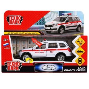 {{photo.Alt || photo.Description || 'Машина металл свет-звук LADA GRANTA CROSS СКОРАЯ 12 см, двер,баг, инер, кор. Технопарк'}}