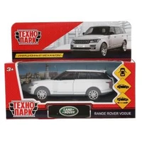 Машина металл RANGE ROVER VOGUE длина 12 см, двер, багаж, инерц, белый, кор. Технопарк VOGUE-WT