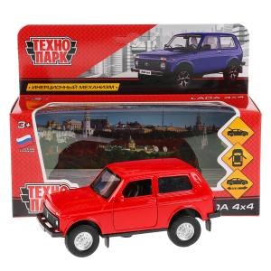 {{photo.Alt || photo.Description || 'Машина металл LADA 4x4 длина 12 см, двери, багаж, инерц, красный, кор. Технопарк'}}