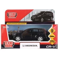 Машина металл HONDA CR-V длина 12 см, двери, багаж, инерц, черный, кор. Технопарк CR-V-BK