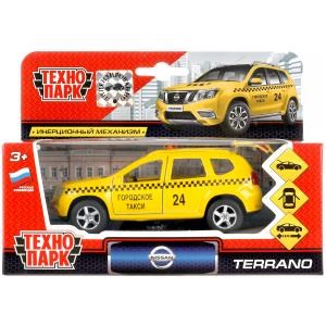 {{photo.Alt || photo.Description || 'Машина металл NISSAN terrano ТАКСИ, 12 см, двери, багаж., инерц., кор. Технопарк'}}
