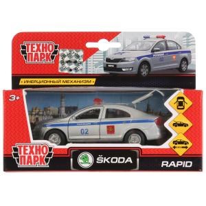 {{photo.Alt || photo.Description || 'Машина металл SKODA rapid ПОЛИЦИЯ, 12 cm, дв., багаж., инерц., кор. Технопарк'}}