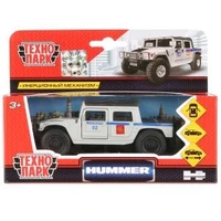 Машина металл HUMMER h1 ПИКАП ПОЛИЦИЯ, 12 см, дв., багаж., инерц., кор. Технопарк SB-18-09-H1-P-WB