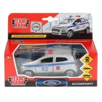 Машина металл FORD ecosport ПОЛИЦИЯ, 12 см, дв., баг., инерц., кор. Технопарк SB-18-21-P-WB