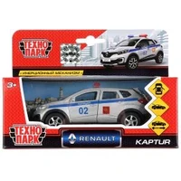 Машина металл RENAULT kaptur ПОЛИЦИЯ, 12 см, дв., багаж., инерц., кор. Технопарк SB-18-20-RK-P-WB