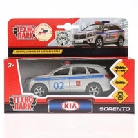 Машина металл KIA sorento prime ПОЛИЦИЯ, 12 см, двери, багаж., инерц., кор. Технопарк SB-17-75-KS-P-WB