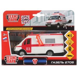 {{photo.Alt || photo.Description || 'Машина металл свет+звук ГАЗЕЛЬ РЕАНИМАЦИЯ, 13 см, двери, баг., инерц., кор. Технопарк'}}