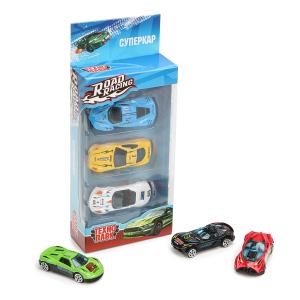 {{photo.Alt || photo.Description || 'Машина металл ROAD RACING набор СУПЕРКАР 7 см, 3 шт, в ассорт, кор. Технопарк'}}