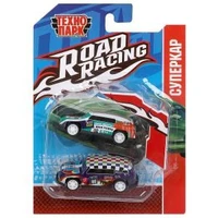Машина металл ROAD RACING набор 7,5см, 2 шт,металл,в ассорт блистер Технопарк RR-SET-0137-R