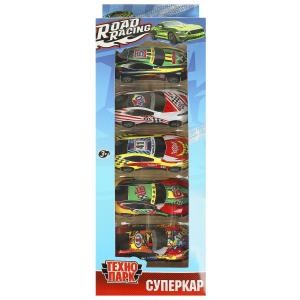 {{photo.Alt || photo.Description || 'Машина металл ROAD RACING набор СУПЕРКАР 7,5 см, 5 шт,в ассорт, кор. Технопарк'}}