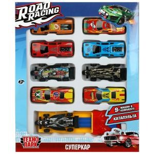 {{photo.Alt || photo.Description || 'Машина металл ROAD RACING набор СУПЕРКАР 7,5 см, 9 шт,в ассорт, кор. Технопарк'}}