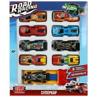 Машина металл ROAD RACING набор СУПЕРКАР 7,5 см, 9 шт,в ассорт, кор. Технопарк RR-SET-244-R