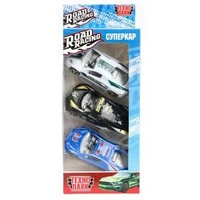 Машина пластик ROAD RACING набор СУПЕРКАР 7 см, 3 шт, в ассорт, кор. Технопарк RR-SET-2394928-R