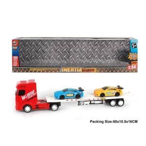 Трейлер инерц. + два авто, цвет в ассорт. WJ950-800A в кор. E318-H11305