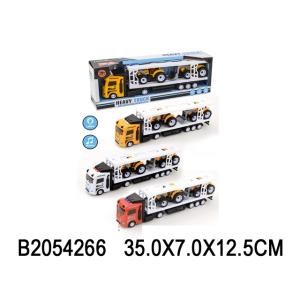 Трейлер инерц. свет+звук, с машинкой и 2-мя тракторами, в ассорт. 99AG-C в кор. B2054266