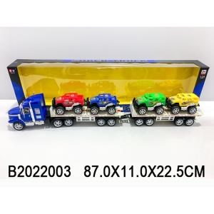 Трейлер инерц. С МАШИНКОЙ в ассорт. в кор. B2022003