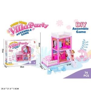 ДОМ для кукол, с фигурками и аксесс. DSJ588-10 в кор. R215-H40032