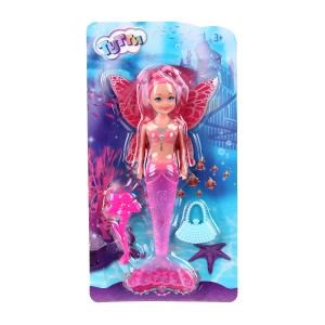 {{photo.Alt || photo.Description || 'Кукла русалка 20 см, с крыльями, акс., светится хвост, блист. Тутти'}}