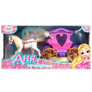 {{photo.Alt || photo.Description || 'Аксессуары для кукол 12 см карета и лошадь, акс, кор. КАРАПУЗ'}}